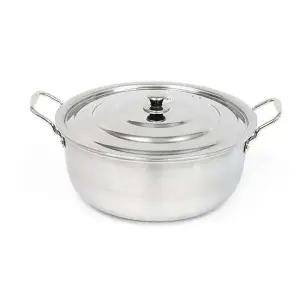 인덕션겸용 스텐 대형국솥 50cm(30.0L) 업소용 통삼중 대형식당