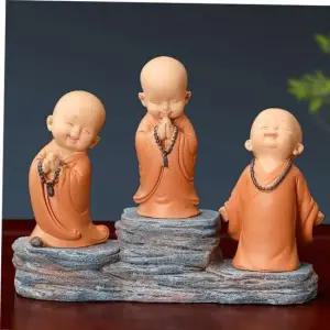동자승 불상 아기부처 3종세트 장식품 미니동자승