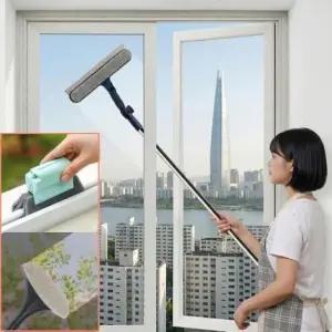 [JED] 아파트 닦이 베란다 외부 외창 도구 창문 유리 스퀴지 유리창 거실 베넬라 청소 이중창