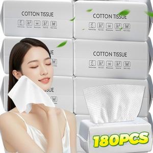 36/180피스 일회용 페이스 타올 추출 가능 코튼 소프트 타월 메이크업 티슈 페이셜 클렌징 클렌저 홈 욕실