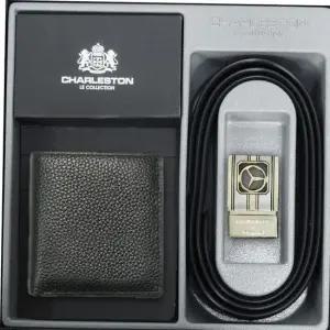 이벤트 남성용 클래식 가죽 벨트 투포켓 지갑 중형 사이즈