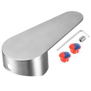 35mm 카트리지용 uxcell 싱글 레버 수도꼭지 손잡이, 주방 욕실 샤워용 스테인리스 스틸 손잡이 교체, 4