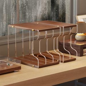 대형 아크릴 디스플레이 스탠드 레코드 보관 랙 정리대 데스크탑 분리형 케이스 비닐 디스크 홀더 쥬얼리