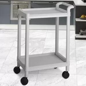 [골드스마일]다용도 서빙 카트 플라스틱 병원 카트 주방 식당 2단