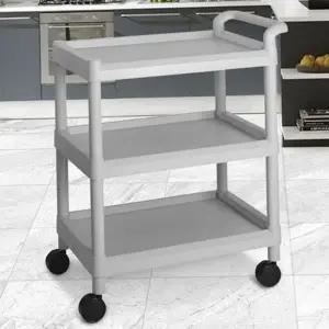 [골드스마일]3단 서빙 카트 업소용 이동식 카트 주방 웨건 식당