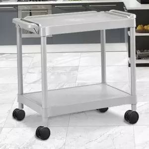 [골드스마일]플라스틱 서빙 카트 다용도 이동식 카트 레스토랑 업소용 2단 수납