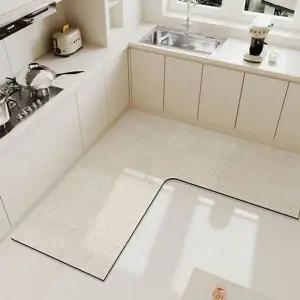 [골드스마일]흡수 규조토 주방 매트 코너형 코너 발 매트 미끄럼방지 욕실