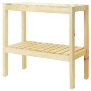 원목2단벤치신발장(소) 나무 정리대 선반 보관 수납
