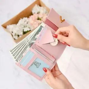 심플 다용도 투톤 학생 수납 팬시 포켓 지갑 초등학생지갑 미니지갑 반지갑선물