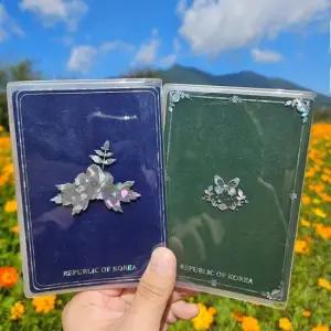 명품 자개 여권 케이스 커버 투명 커플 가족 해외 대한민국 신여권 여행용 티켓 pvc 한국