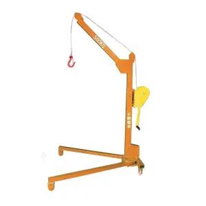 리프터 수동 이동식 화물 소형 크레인 거중기 수동크레인