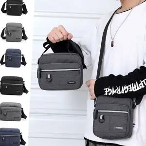 남성 백 작은 메신저 학생 남성 크로스 백 슬링 서류가방 옥스퍼드 가벼운 간편한 데일리 사이드 숄더백