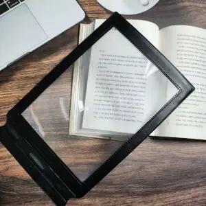 페이지 뷰 돋보기 가벼운 와이드 독서용 휴대용 돋보기 확대경 문서용 보조 기구 시각 읽기 도구