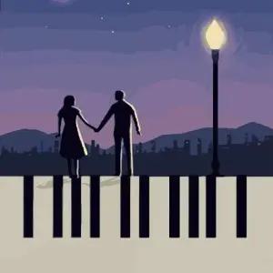 풍경화 하모니아트 DIY 유화그리기 라라랜드 세트 40x50