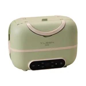 휴대용 전기 보온 밥솥 밥짓는 가열 도시락 사각 박스 런치 통 미니