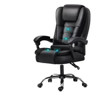 안마 의자 블랙 휴식 컴팩트 사무실 전신 안마의자