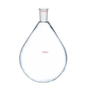 24/40 유리 회수 플라스크 실험실 화학 회전 증발기 젤다 병 3 리터 3000ml