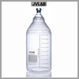 혐기성 병 1000 ml Hdspc Al Crmp 캡이있는 고 밀봉 시약 병 20mm 부틸 스토퍼 붕규산 유리 문화