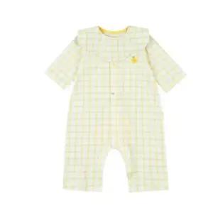 해피랜드 HC21 벤체크7부 우주복턱받이노랑 벤체크7부 우주복턱받...