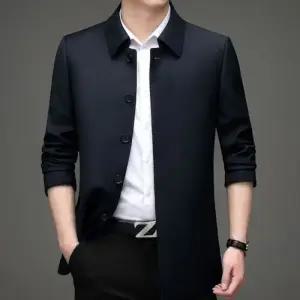 토르 남사친 캐주얼 가을 하프 터틀넥 슬림핏 트렌드 코트 트렌치코트 OPH3