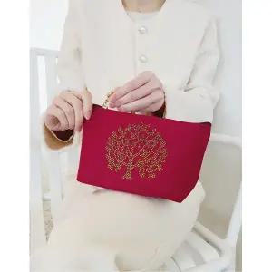 심플 화장품 돈꽃나무 파우치 여행용파우치 시크릿 황금 [쓰리몰] 포하트 방수