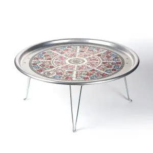 옛날 접이식 양은밥상 3호(56.5cm) 특왕대/양은발상/시골/추억/감성/오봉 밥상