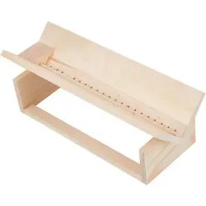 3 세트 나무 제본 펀칭 크래들 피어싱 가이드 책 바인딩 도구 를위한 핸드 계정 키트