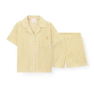 [오르시떼](하남점)여성 H141 꼬모머스터드 반소매 파자마 세트