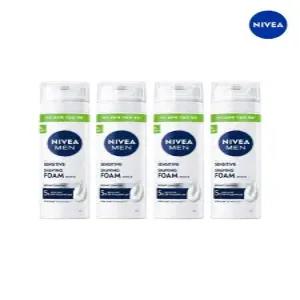 [니베아]니베아 맨 센서티브 쉐이빙 폼 200ml 4개