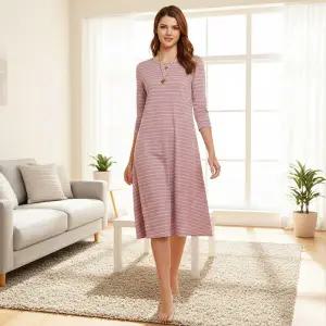 [1+1] 아티카 데일리 레이온 롱 홈웨어 잠옷 원피스 파자마