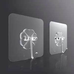 시계걸이 투명매직후크 접착 고리 접착식 후크 무타공액자걸이 부착 욕실 벽 옷 걸이 현관 수건