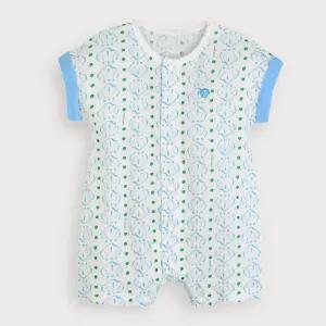 마이쉘블루인견자카드반팔우주복 [여름]