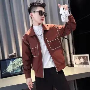 남사친 캐주얼 봄 가을 카고 터틀넥 센스있는 재킷 코트 건달옷 DUCHI3