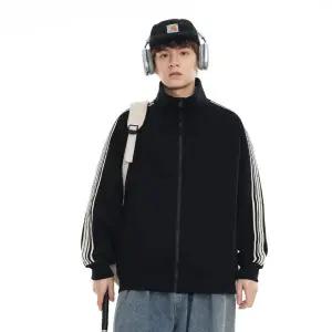 가을 봄 남친 센스있는 재킷 헤비 스트라이프 카디건 맨투맨 커플 트레이닝 점퍼 DUCHI3