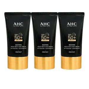 [셀러허브]AHC [점보용량] 마스터즈 아쿠아 리치 선크림 60ml 3개 (S48728204)