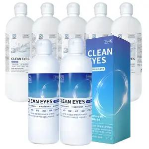 깨끗한아이 렌즈 세정액 500ml 2개+식염수 500ml 5개