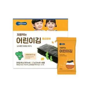베베쿡 처음먹는 어린이김 황금참깨 1.7g 40봉