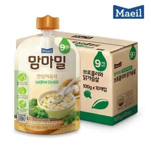 맘마밀 브로콜리닭고기 100g 20팩/이유식