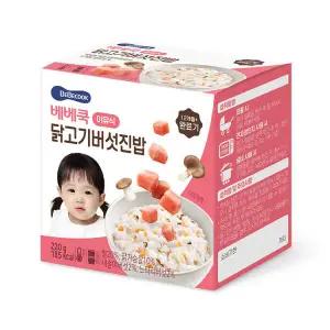 베베쿡 실온 이유식 닭고기버섯진밥 - 완료기 (12M+)