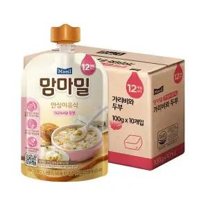 맘마밀 이유식 12개월 가리비와 두부100g x 10팩