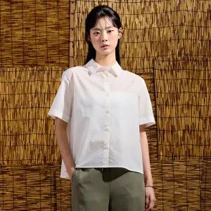 [체이스컬트] 여성 플리츠 주름 반팔 셔츠-DBRG5574D01