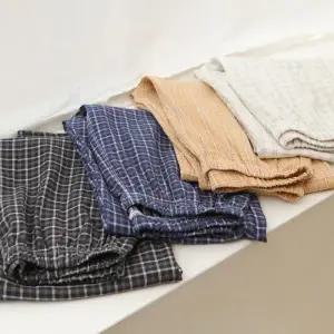 [글램공감]지지미 로로체크 9부 남여 커플 파자마바지