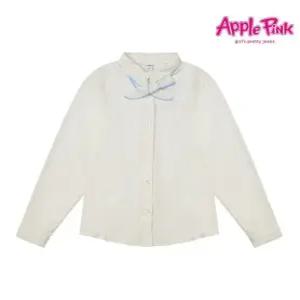 [애플핑크]리본 탈부착 쉬폰 블라우스 (APK1R502GSI)