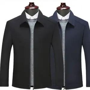 [옷자락]남자 투컬러 환절기 카라집업 출근룩 FW 댄디룩 자켓