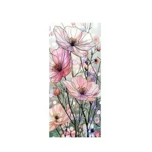 빈티지 벽장식 스티커 무접착 창문 플라워 인테리어 유리 시트지