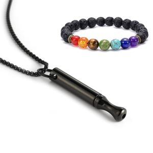 불안 완화를 위한 호흡 목걸이 천연 돌 팔찌와 연결 금연 보조제 성인 남성 여성용 무증기 무연 흡입기 피젯