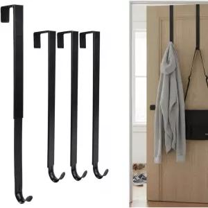 충격 흡수 패드가 있는 문고리 1525인치부터 걸 수 4팩 조절식 헤비 듀티 롱 도어고리 드릴 타월 없음 욕실