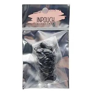 TBZ 블랙 머리끈 소 50p 칼라고무밴드 대용량머리끈 고무줄