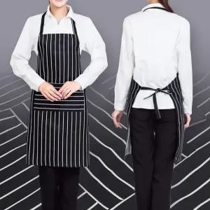 블랙줄무늬 앞치마 주방앞치마 청소앞치마 식당앞치마 패션앞치마 앞치마