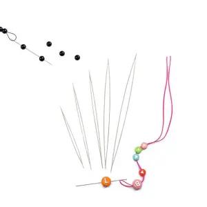 비즈아트 DIY 비즈공예용 꿰임 바늘 배바늘 5개입 2종 비즈만들기 비즈팔찌